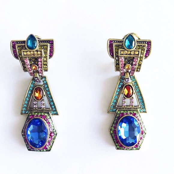 Heidi Daus Disney Crystal Dangle Earrings - Picture 2 of 3